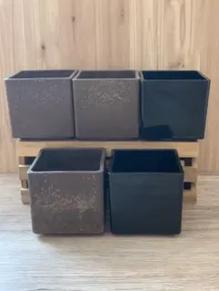 キューブ型　鉢カバー　5個セット