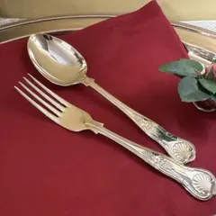 【John Gough】 キングスパターンのナイフ/フォーク12本 豪奢！！ John Gough】 キングスパターンのナイフ/フォーク 豪奢！！ John Gough