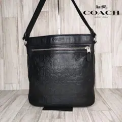 60 COACH コーチ　シグネチャー　レザー　ショルダーバッグのサムネイル
