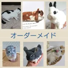 羊毛フェルト 犬・猫・ウサギ・チンチラ(小動物)