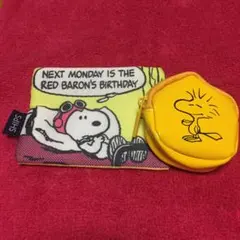 スヌーピーポーチ コインケース ウッドストック小銭入れ
