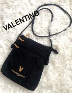 ヴァレンティノVALENTINO CHRISTY ショルダーバッグ ポーチ金具黒