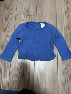 青色 長袖カーディガン