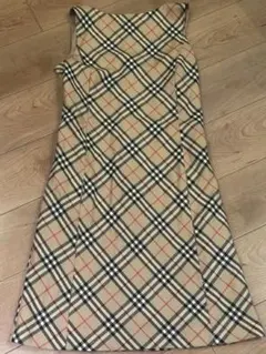 BURBERRY BLUE LABEL ノースリーブワンピース ノバチェック38
