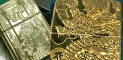 ジッポーアーマーボディー167金 昇り龍 般若・梵字zippo 倶利伽羅