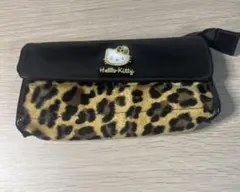 ハローキティ　ヒョウ柄ペンケース　平成レトロ　キティちゃん　筆箱