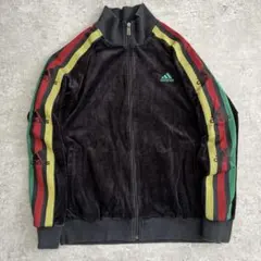 adidas ベロア ラスタ ブラックジャージ