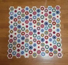 ハンドメイドメイド 手編み◇かぎ針編み◇ブランケット ひざ掛け