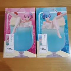 Re:ゼロ　レム　ラム　クリームソーダ　フィギュア　2体セット①