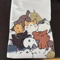 猫イラスト ホワイトTシャツ