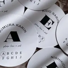 【SE02】ラウンド型エスコートカード　結婚式　※コメントにてオーダー