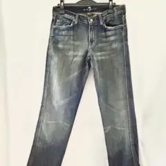 7 For All Mankind USA製 W31 スタッズ 刺繍 デニムのサムネイル