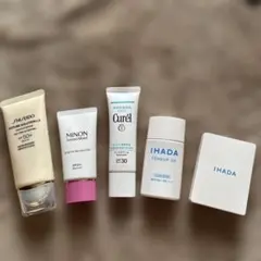 IHADA 2点／MINON 1点／キュレル　1点／資生堂　1点　計5点 セット