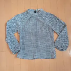 earth music&ecology ギンガムチェック長袖シャツ