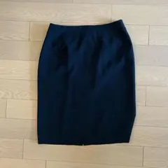 大きいサイズ 黒のひざ丈タイトスカート13号