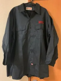 ディッキーズ　ワークシャツ　レア　新品　ネイビー