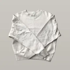 ユニクロユー　Uniqlo U ライトグレー クルーネック スウェット M