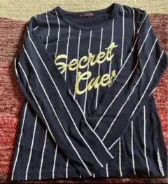 Lovetoxic 長袖Tシャツ ストライプ ネイビー 秋服