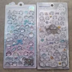 【3】ボンボンドロップシール シマエナガ水色2冊セット