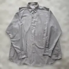 GU イージーケアシアーオーバーサイズシャツ　M　ライトグレー　白ホワイト灰色