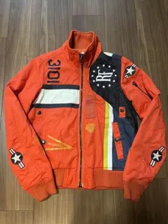 AVIREX VARSITY キッズ　ブルゾン　オレンジ