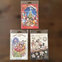 東京ディズニーリゾート クリスマス ポストカード 3枚セット 2017 2019