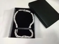 未使用品　本真珠 ケシパール ５連ネックレス