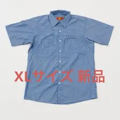 【早い者勝ち】knosis ストライプ ワークシャツ 青 XL 新品未使用