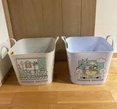 おさるのジョージ　マルチバスケット 2個セット　収納　ボックス　おもちゃ入れ