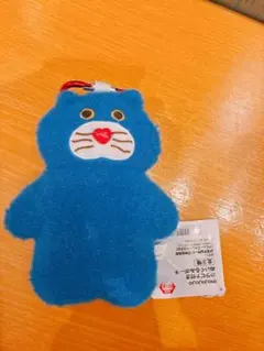 mojojojo Nicky カラビナ付きぬいぐるみポーチ 青 ねこ