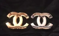 CHANEL ダブルCロゴ ヘアアクセサリー 2色セット