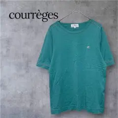 courreges クレージュ ロゴ刺繍 半袖Tシャツ 綿100％ 38 Mのサムネイル