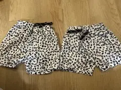 ヒョウ柄ハーフパンツ2枚セット