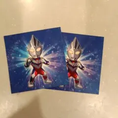 ウルトラマン チビキャラ ティガ　ステッカー 2枚セット