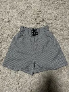 GUチェック柄ハーフパンツ130