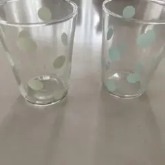 ELLE 水玉模様 グラス 2個セット
