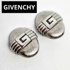 GIVENCHY ジバンシー イヤリング メタル シルバー ロゴ レディース 丸