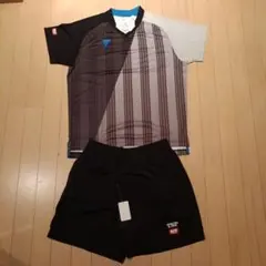 新品タグ付き！TSP スポーツウェアセット 黒/グレー/白