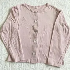 apres les cours リボン UVカーディガン ピンク 130