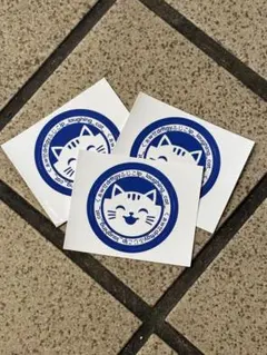 笑い猫 ステッカー