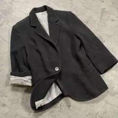 【UNIQLO】ユニクロ（XS）背抜き シングル 1B テーラードジャケット