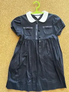 【お受験】millefeuille ネイビー ワンピース 100