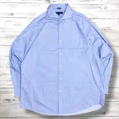 美品 トミーヒルフィガー 長袖シャツ ストライプ 青 ブルー 1964