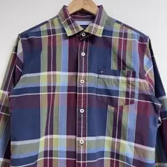 トミーヒルフィガー 長袖チェックシャツ L