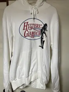 【HYSTERIC GLAMOUR】 フード付きスウェット ホワイト