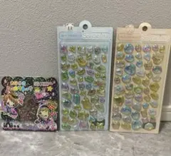 おはじきシールフレーク おはじきシール シールビッツ ぽっこりシール 平成 3D