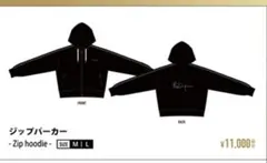 MISAMO SHOWCASE ジップパーカー Ｌサイズ　ブラック MISAMOパーカー MISAMO SHOWCASE ジップパーカー Lサイズ ブラック
