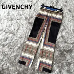 希少　ジバンシー　GIVENCHY シルクパンツ　高級　スカーフ柄　イタリア製のサムネイル
