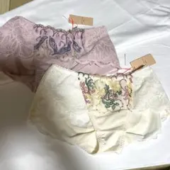 AMOSTYLE アモスタイル ピンク Mサイズ レースショーツ　2枚　新品のサムネイル