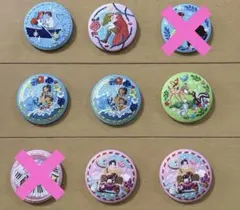 ディズニー　刺繍缶バッジ　2個セット